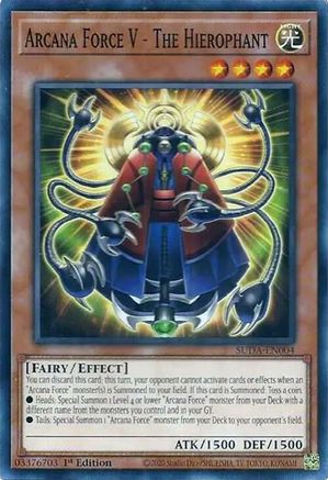 Yu-Gi-Oh! TCG - Supreme Darkness - SUDA-EN004 - Arcana Force V - The Hierophant - Common / Short Print (1st Edition)