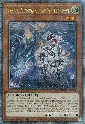 Yu-Gi-Oh! TCG - Supreme Darkness - SUDA-EN008 - Elzette, Azamina of the White Forest - Quarter Century Secret Rare (1st Edition)