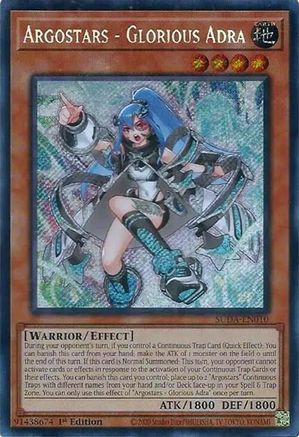 Yu-Gi-Oh! TCG - Supreme Darkness - SUDA-EN010 - Argostars - Glorious Adra - Secret Rare (1st Edition)
