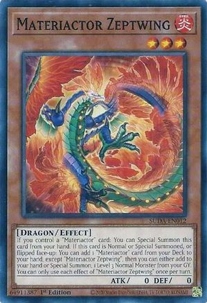 Yu-Gi-Oh! TCG - Supreme Darkness - SUDA-EN012 - Materiactor Zeptwing - Common / Short Print (1st Edition)