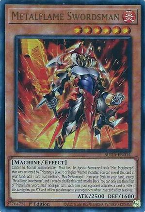 Yu-Gi-Oh! TCG - Supreme Darkness - SUDA-EN014 - Metalflame Swordsman - Ultra Rare (1st Edition)