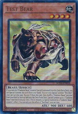 Yu-Gi-Oh! TCG - Supreme Darkness - SUDA-EN018 - Test Bear - Ultra Rare (1st Edition)