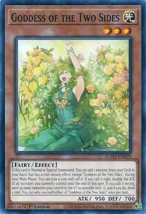Yu-Gi-Oh! TCG - Supreme Darkness - SUDA-EN029 - Goddess of the Two Sides - Common / Short Print (1st Edition)