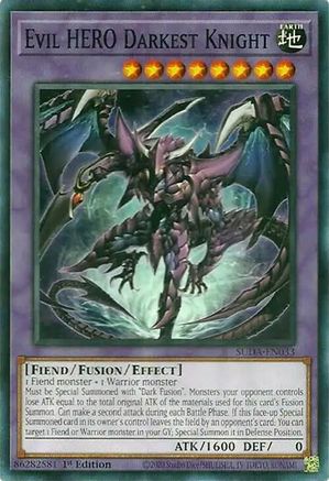 Yu-Gi-Oh! TCG - Supreme Darkness - SUDA-EN033 - Evil HERO Darkest Knight - Common / Short Print (1st Edition)