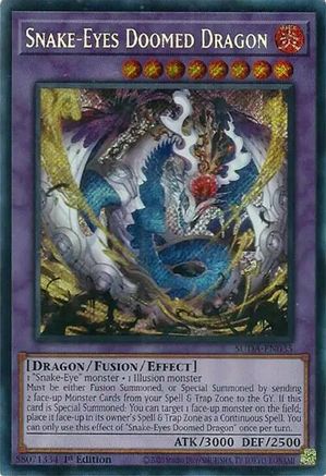 Yu-Gi-Oh! TCG - Supreme Darkness - SUDA-EN035 - Snake-Eyes Doomed Dragon - Secret Rare (1st Edition)
