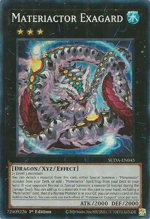Yu-Gi-Oh! TCG - Supreme Darkness - SUDA-EN045 - Materiactor Exagard - Super Rare (1st Edition)