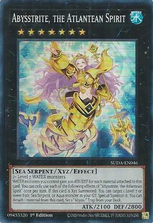 Yu-Gi-Oh! TCG - Supreme Darkness - SUDA-EN046 - Abysstrite, the Atlantean Spirit - Super Rare (1st Edition)