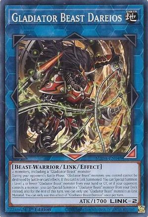 Yu-Gi-Oh! TCG - Supreme Darkness - SUDA-EN048 - Gladiator Beast Dareios - Common / Short Print (1st Edition)