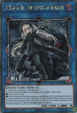 Yu-Gi-Oh! TCG - Supreme Darkness - SUDA-EN049 - A Bao A Qu, the Lightless Shadow - Quarter Century Secret Rare (1st Edition)