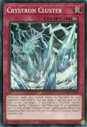 Yu-Gi-Oh! TCG - Supreme Darkness - SUDA-EN080 - Crystron Cluster - Common / Short Print (1st Edition)