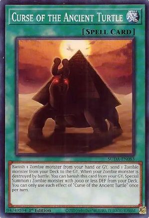 Yu-Gi-Oh! TCG - Supreme Darkness - SUDA-EN083 - Curse of the Ancient Turtle - Common / Short Print (1st Edition)