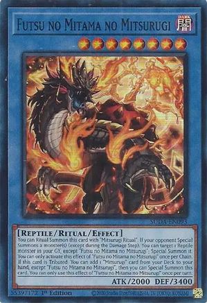 Yu-Gi-Oh! TCG - Supreme Darkness - SUDA-EN093 - Futsu no Mitama no Mitsurugi - Super Rare (1st Edition)