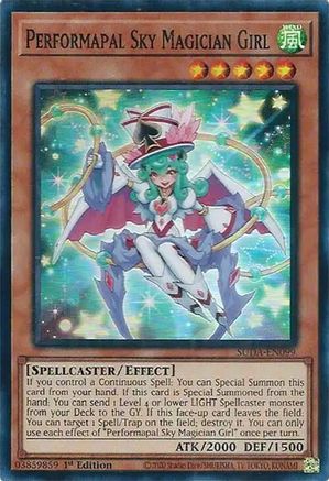 Yu-Gi-Oh! TCG - Supreme Darkness - SUDA-EN099 - Performapal Sky Magician Girl - Super Rare (1st Edition)