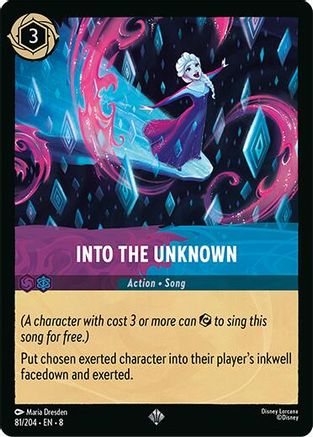 Lorcana TCG - Reign of Jafar - 81/204 - Into the Unknown - Super Rare - Foil