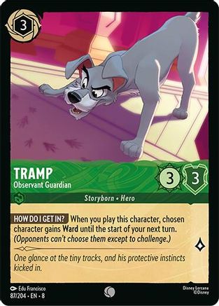 Lorcana TCG - Reign of Jafar - 87/204 - Tramp -Observant Guardian - Common - Foil