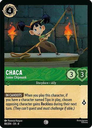 Lorcana TCG - Reign of Jafar - 88/204 - Chaca - Junior Chipmunk - Common - Non-Foil