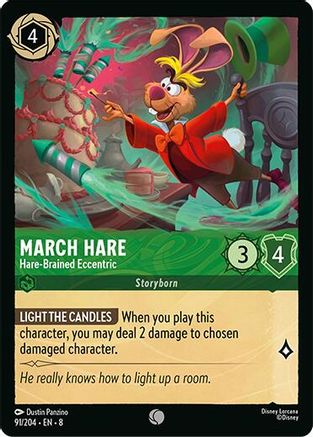 Lorcana TCG - Reign of Jafar - 91/204 - March Hare - Hare-Brained Eccentric - Common - Non-Foil