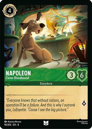 Lorcana TCG - Reign of Jafar - 96/204 - Napoleon - Clever Bloodhound - Uncommon - Non-Foil