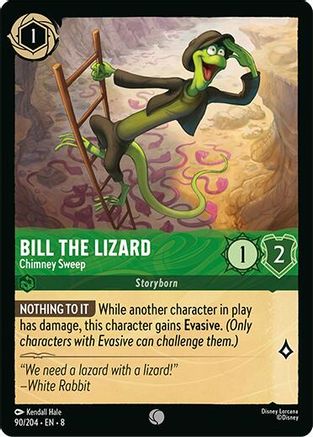 Lorcana TCG - Reign of Jafar - 90/204 - Bill the Lizard - Chimney Sweep - Common - Non-Foil