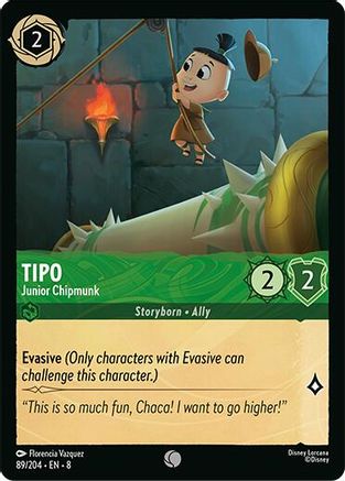 Lorcana TCG - Reign of Jafar - 89/204 - Tipo - Junior Chipmunk - Common - Non-Foil
