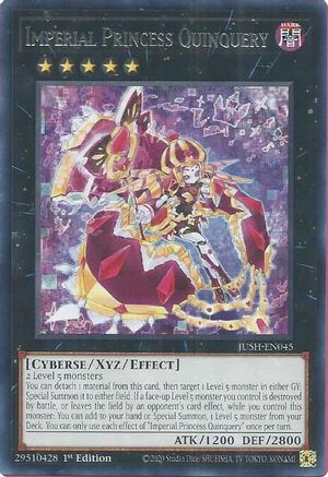 Yu-Gi-Oh! TCG - Justice Hunters - JUSH-EN045 - Imperial Princess Quinquery - Rare (1st Edition)