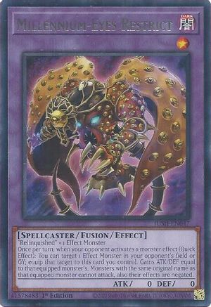 Yu-Gi-Oh! TCG - Justice Hunters - JUSH-EN047 - Millennium-Eyes Restrict - Rare (1st Edition)