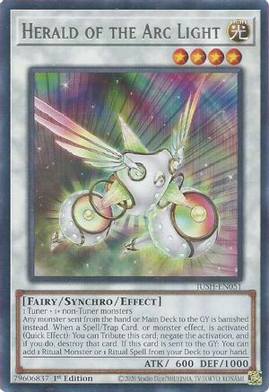 Yu-Gi-Oh! TCG - Justice Hunters - JUSH-EN051 - Herald of the Arc Light - Rare (1st Edition)