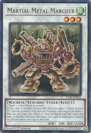 Yu-Gi-Oh! TCG - Justice Hunters - JUSH-EN052 - Martial Metal Marcher - Rare (1st Edition)