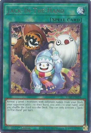 Yu-Gi-Oh! TCG - Justice Hunters - JUSH-EN054 - Jack-In-The-Hand - Rare (1st Edition)