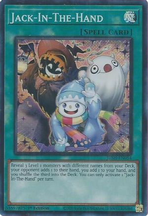 Yu-Gi-Oh! TCG - Justice Hunters - JUSH-EN054 - Jack-In-The-Hand - Super Rare (1st Edition)