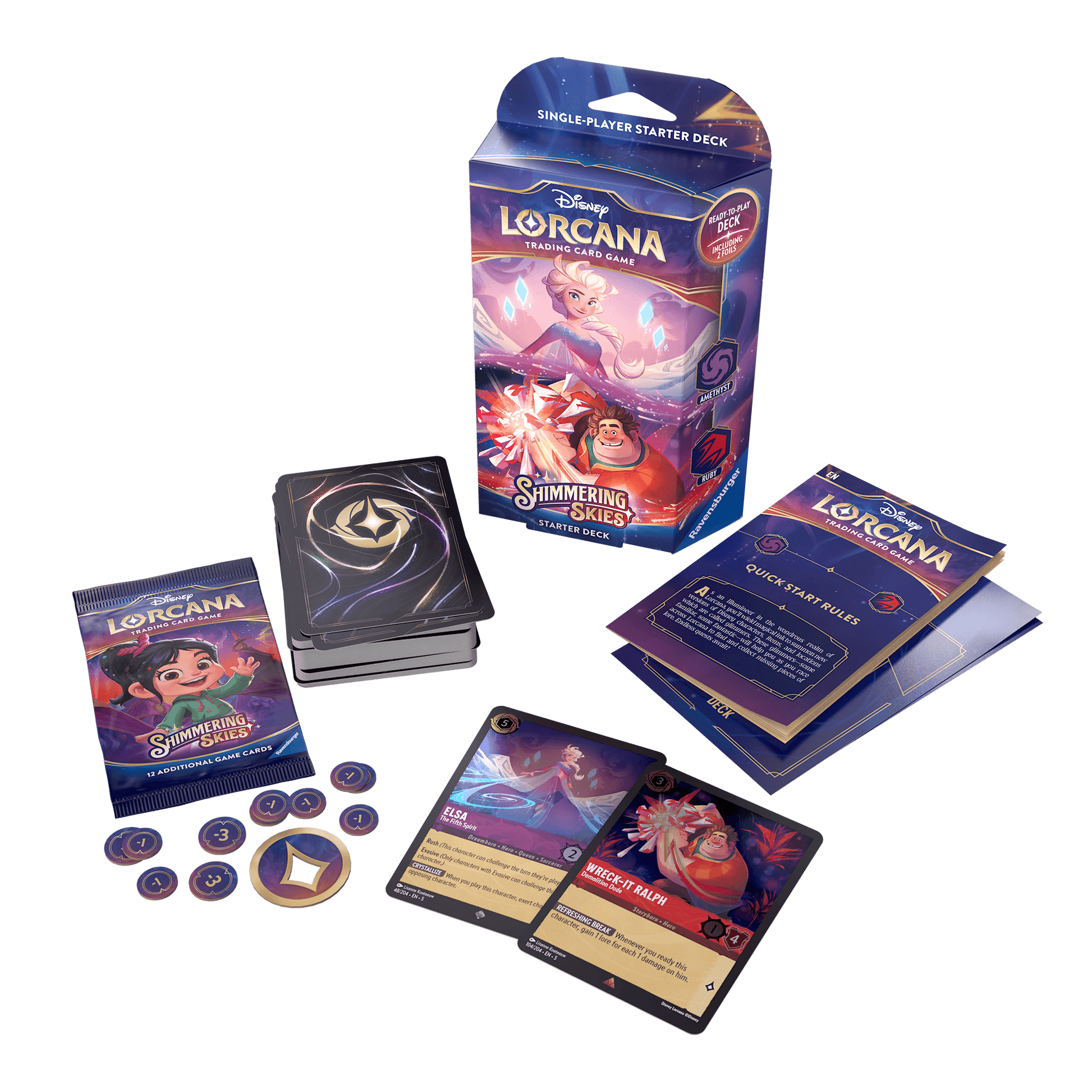 Disney - Lorcana TCG - Shimmering Skies - Starter Deck - Elsa & Ralph