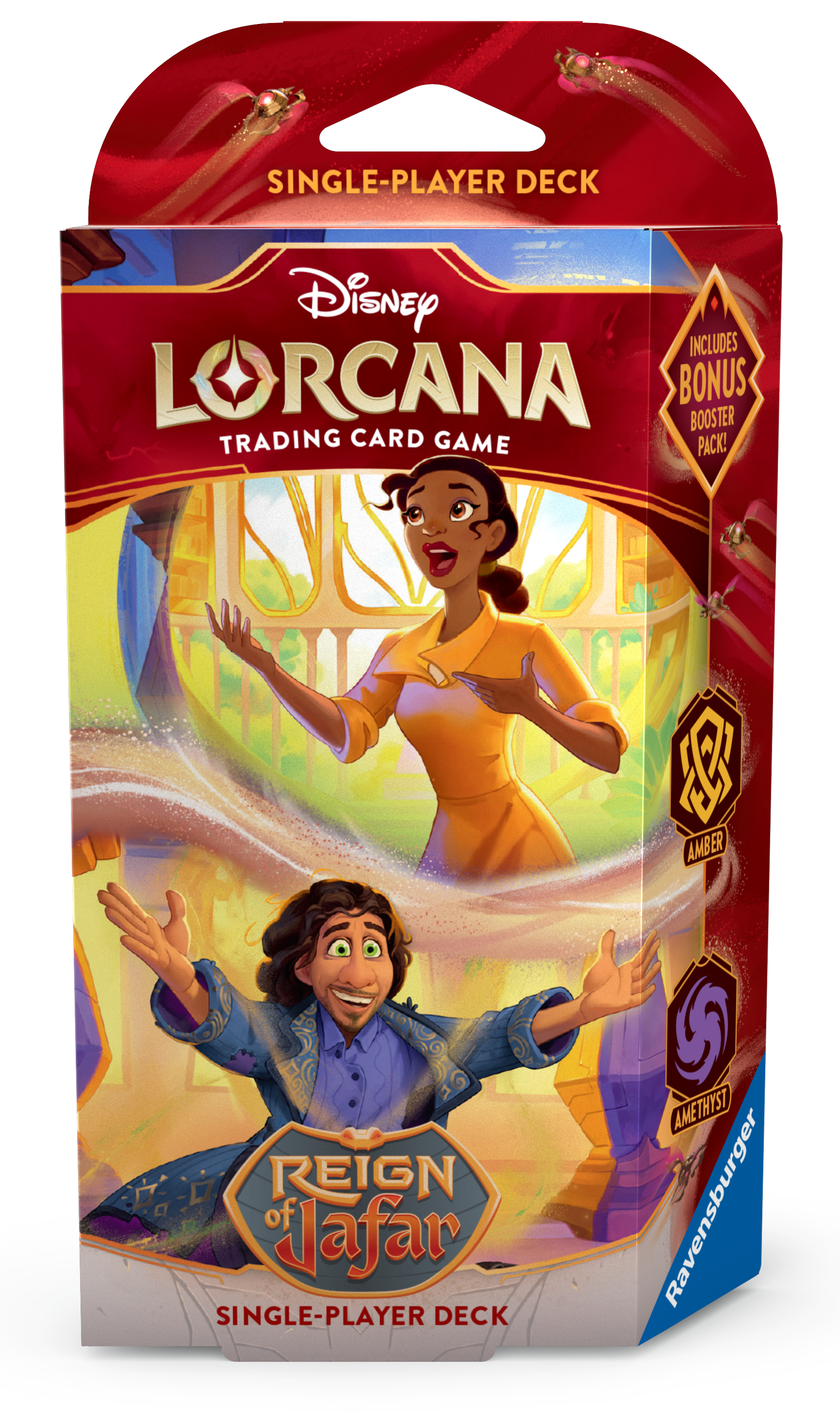 Lorcana: Reign of Jafar:  Amber Amethyst Starter Deck