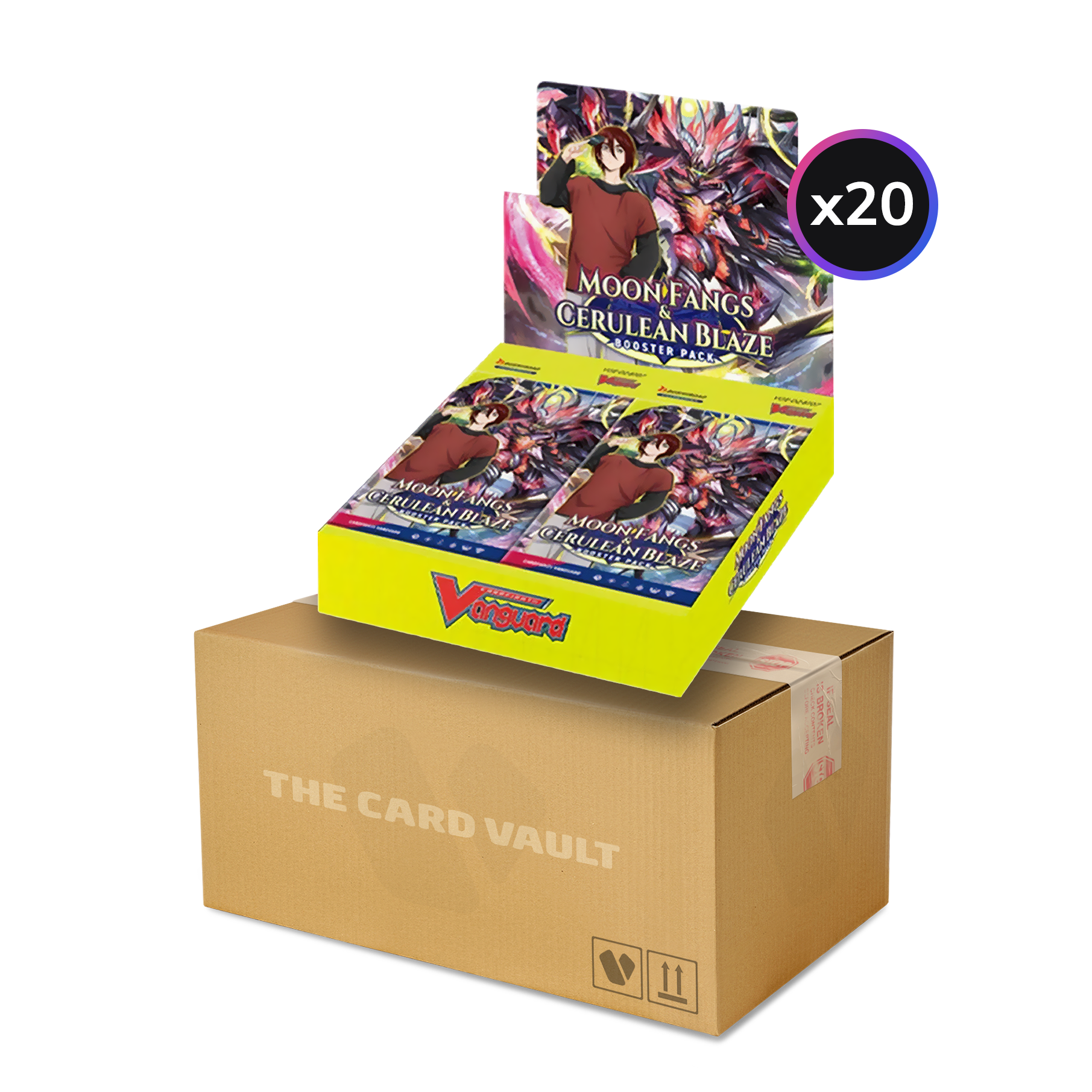 Cardfight!! Vanguard - Moon Fangs & Cerulean Blaze - Display Case (20 Boxes)