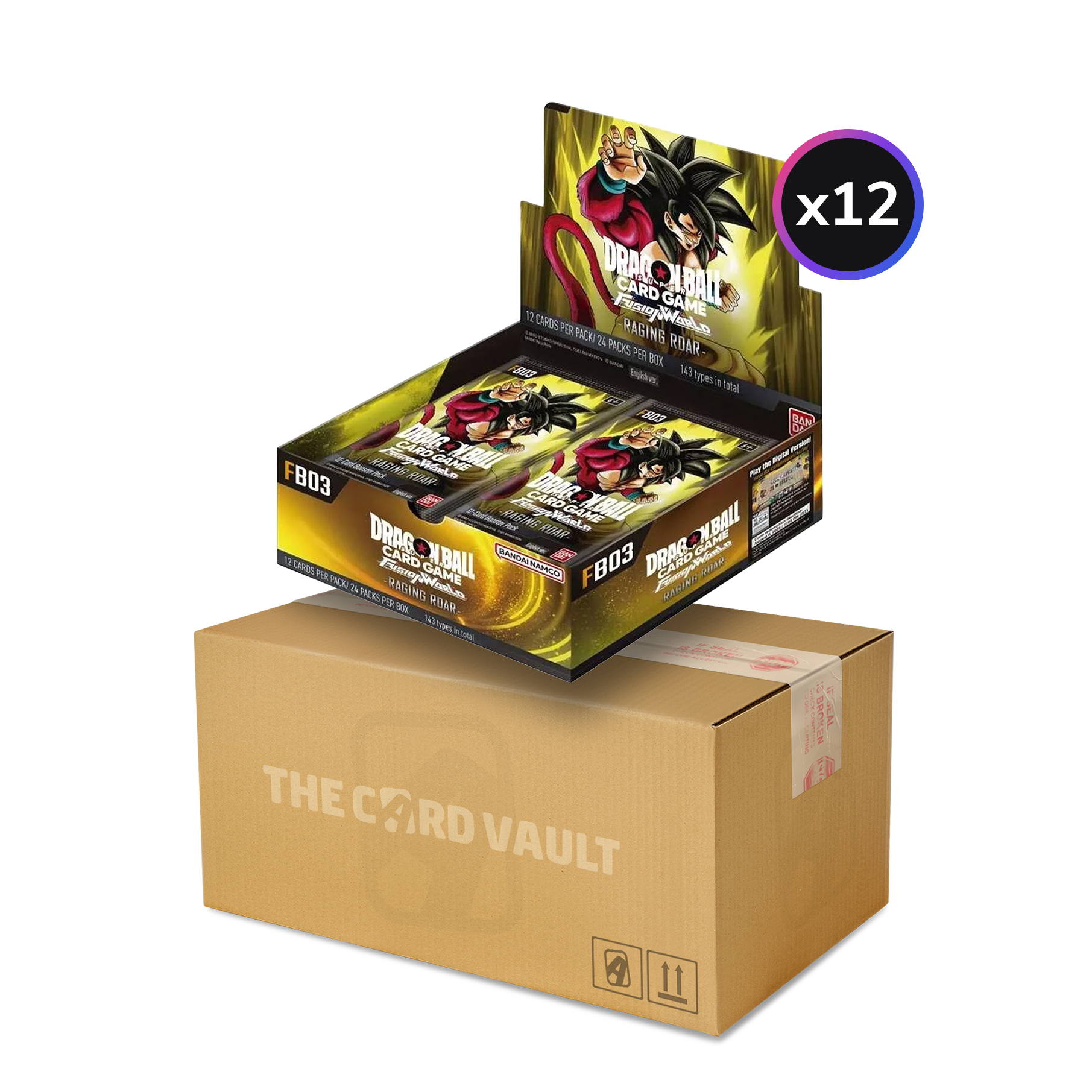 Dragon Ball Super CG Fusion World - Raging Roar (FB03) - Display Case (12x Booster Boxes)