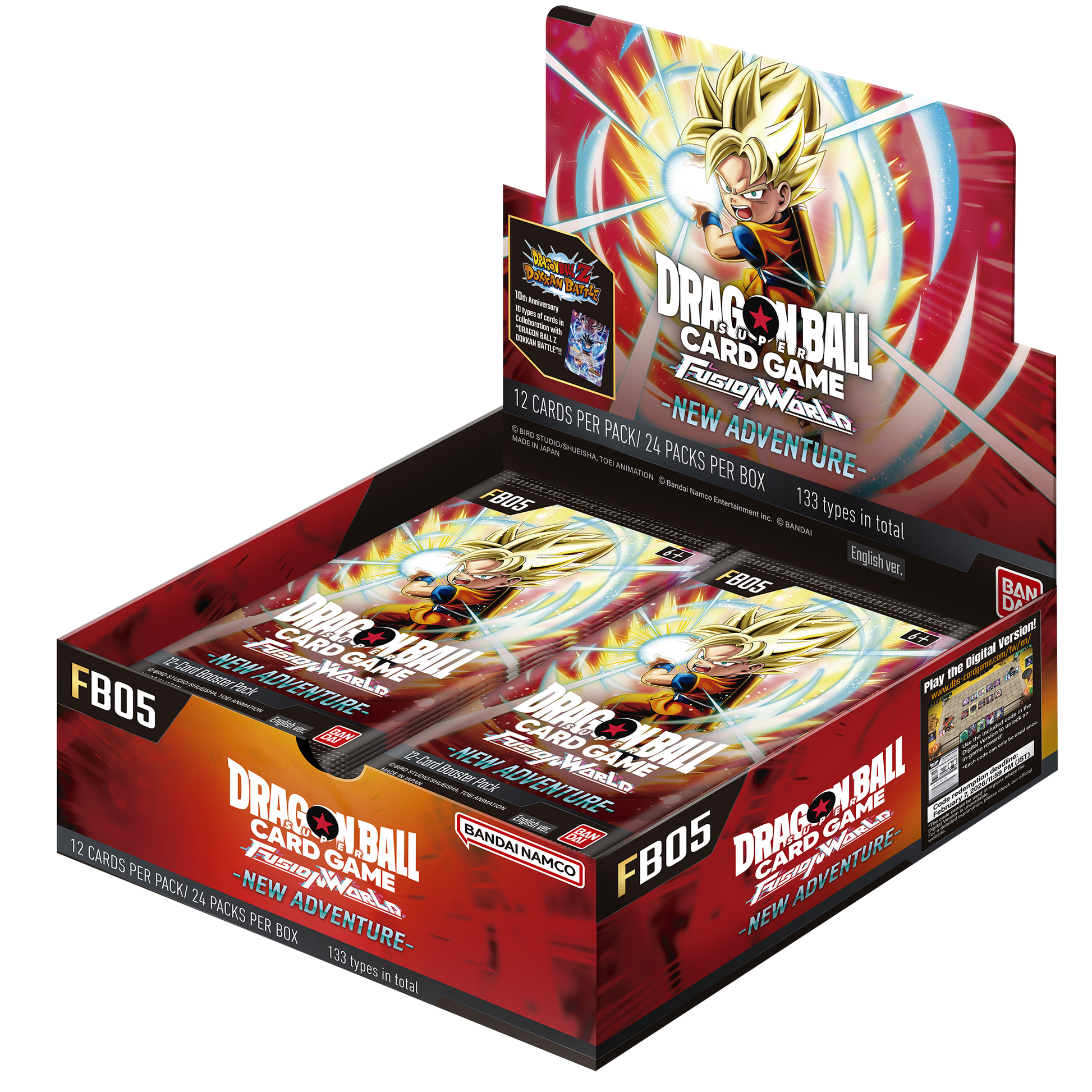 Dragon Ball Super CG Fusion World - New Adventure (FB05) - Display Case (12x Boxes)