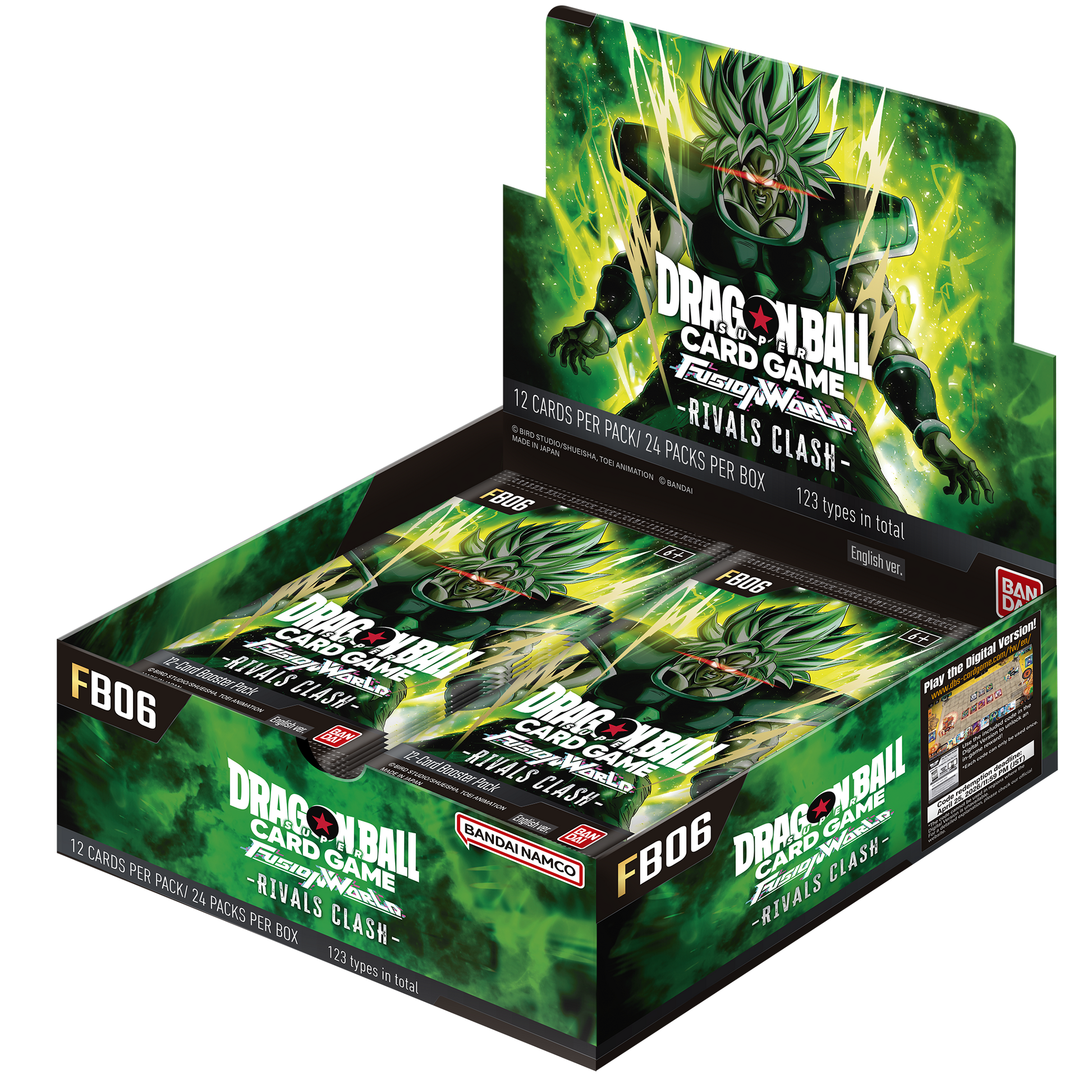 Dragon Ball Super CG Fusion World - Rivals Clash (FB06) - Display Case (12x Booster Boxes)