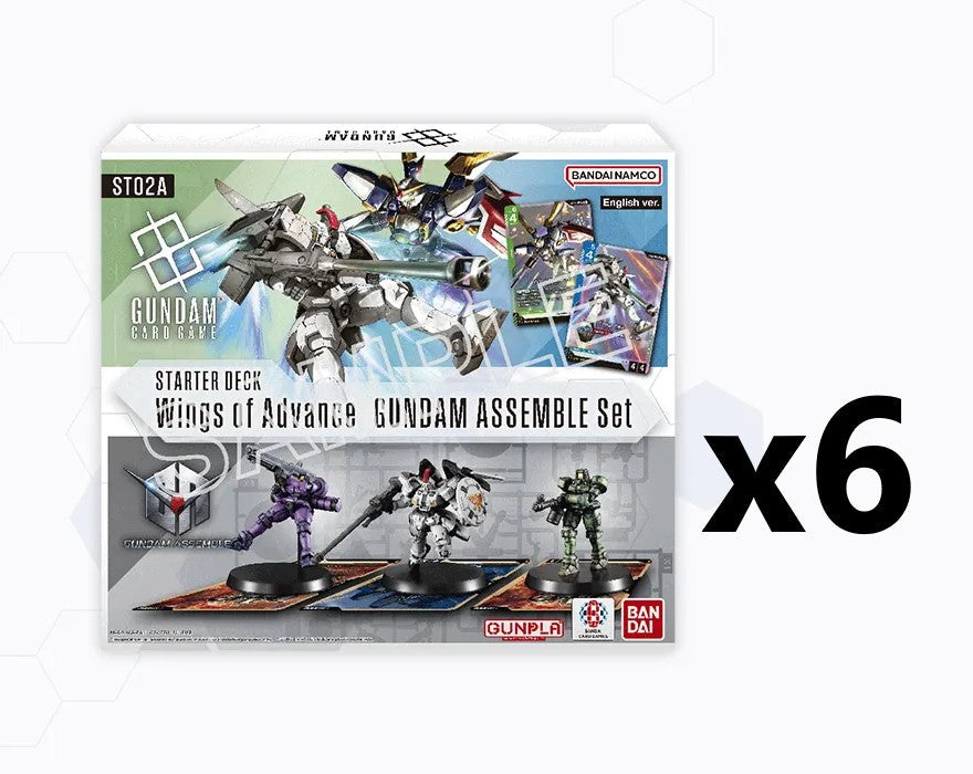 Gundam Card Game: Gundam Assemble Starter Set 02 [x6] Sealed Display - Wings of Advance