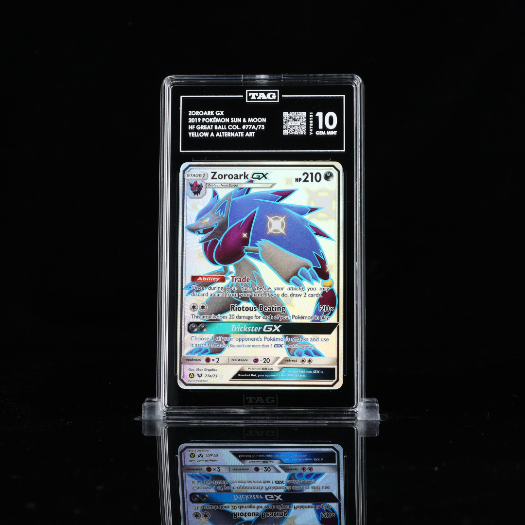 Zoroark GX FA Shiny Hidden Fates #77aTAG 10