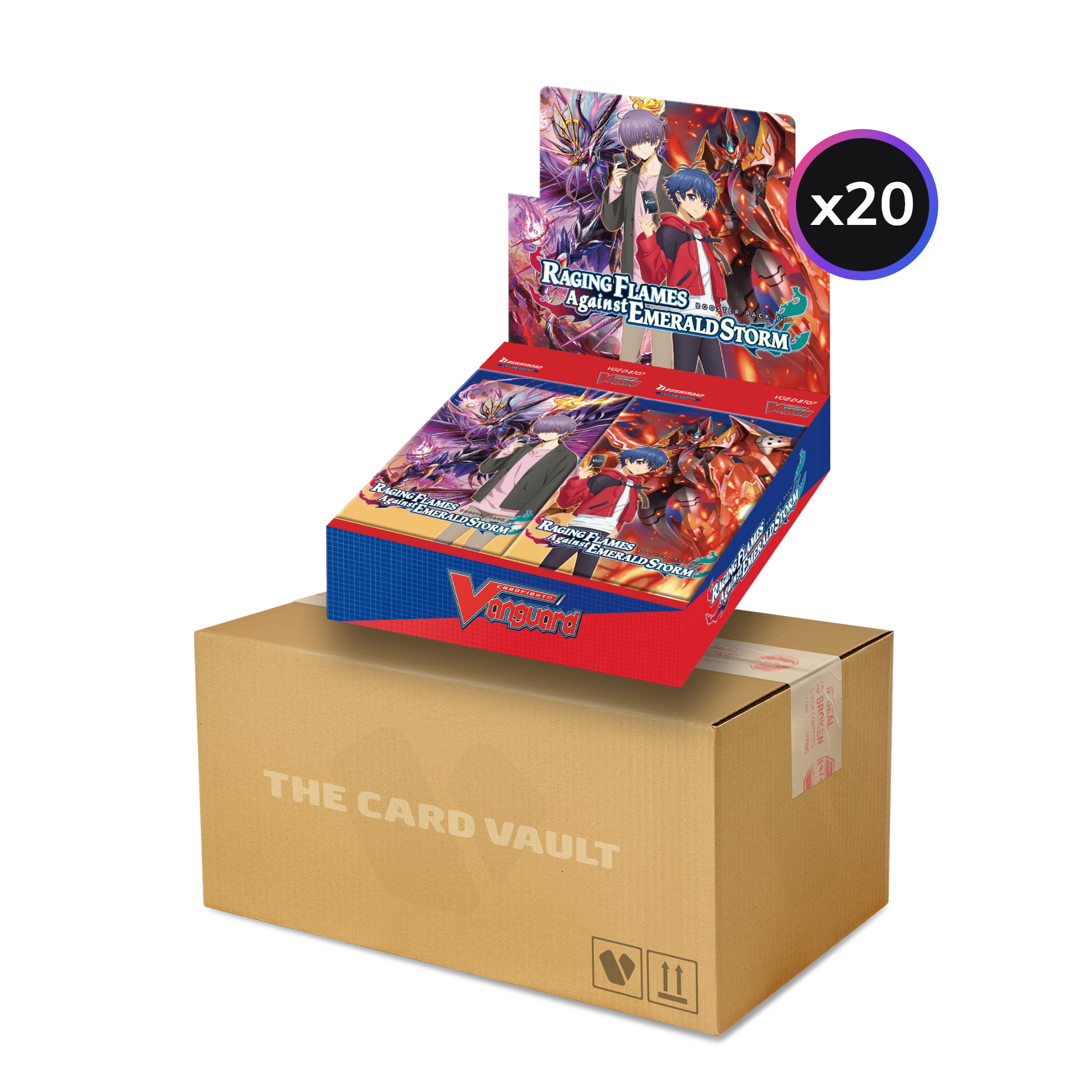 Cardfight!! Vanguard - will+Dress - Raging Flames Against Emerald Storm - Display Case (20x Booster Boxes)