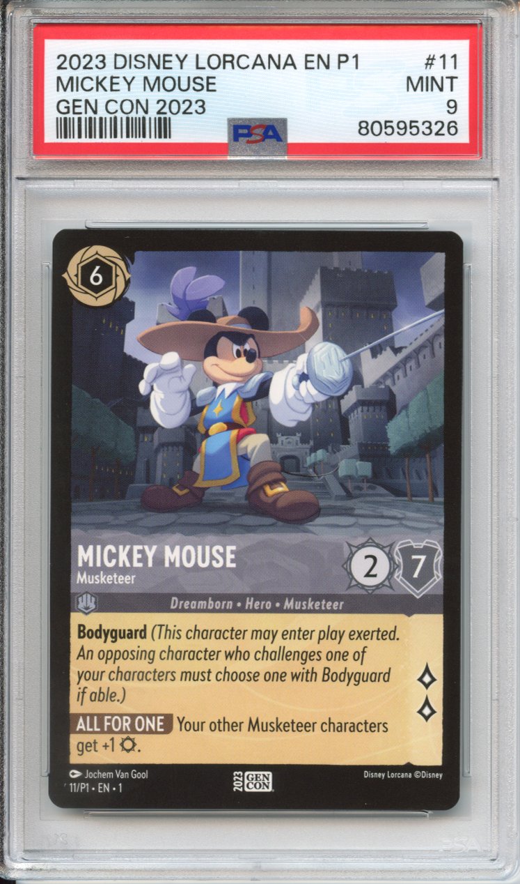 Lorcana Graded: Gen Con Mickey Mouse Promo PSA 9