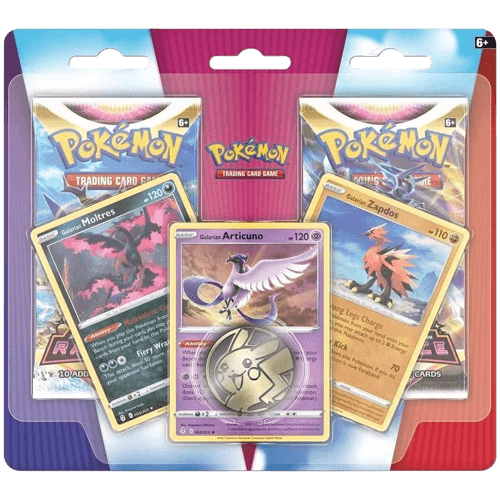 Pokemon TCG - Sword & Shield - 2-Pack Blister - Galarian Zapdos, Moltres & Articuno